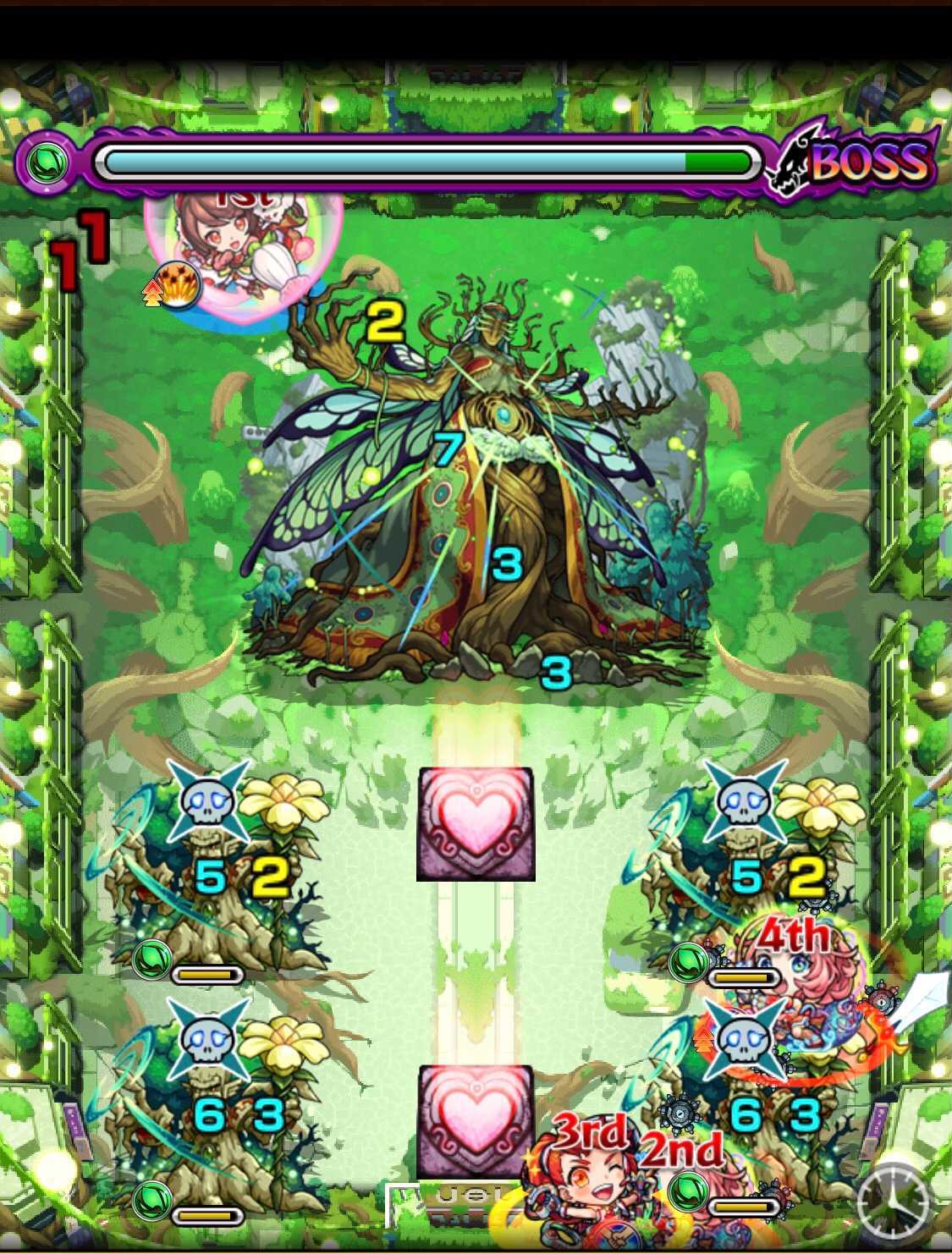 モンストのカウシーディアボス1