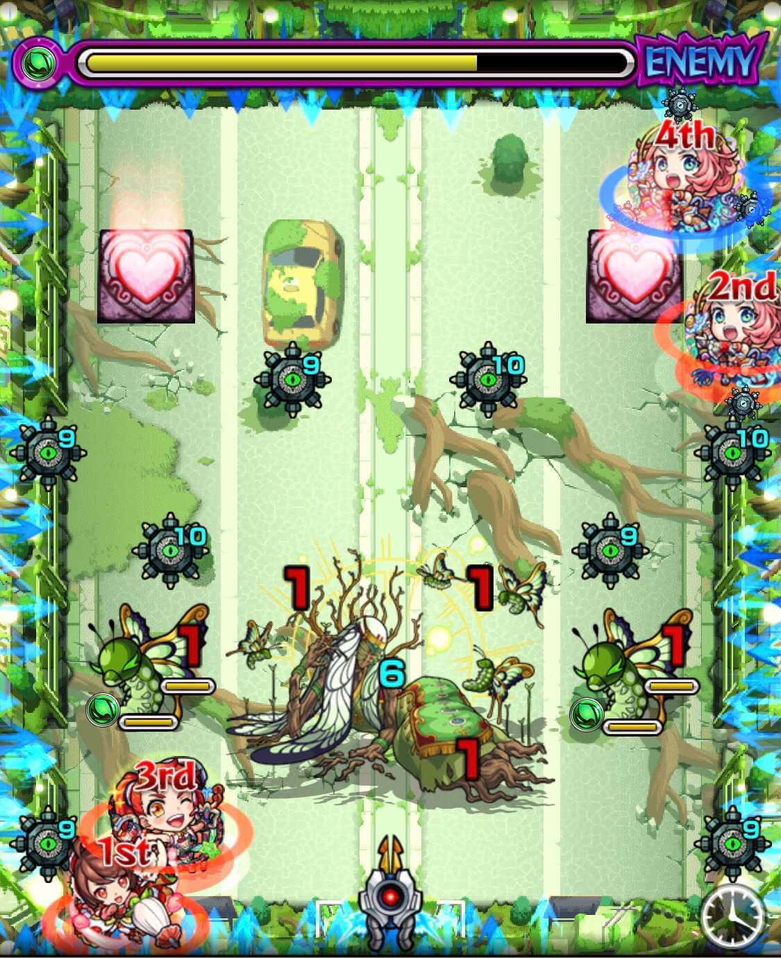 モンストのカウシーディアステ3移動後