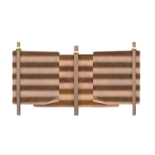 トタンのさくのブラウンの画像