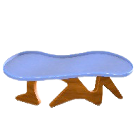 アートなテーブルのブラウンの画像