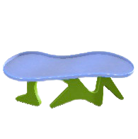 アートなテーブルのグリーンの画像