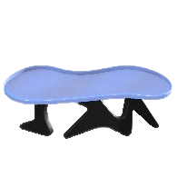 アートなテーブルのブラックの画像