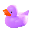 アヒルのおもちゃのパープルの画像