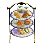 アフタヌーンティーセットのゴールドの画像