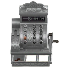 アンティークなレジのシルバーの画像