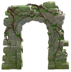 いせきのアーチの苔石の画像