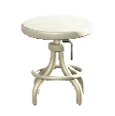 ヴィンテージなスツールのホワイトの画像