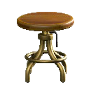 ヴィンテージなスツールのブラウンの画像
