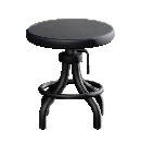 ヴィンテージなスツールのブラックの画像