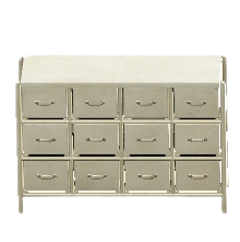 ヴィンテージなチェストのホワイトの画像