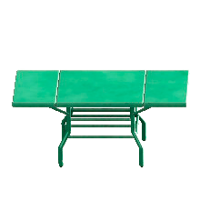 ヴィンテージなデスクのグリーンの画像