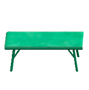 ヴィンテージなローテーブルのグリーンの画像