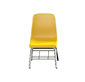 スクールチェアのイエローの画像