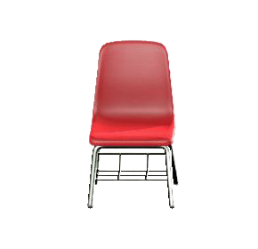 スクールチェアのレッドの画像