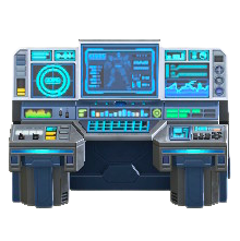 うちゅうせんのそうさパネルの設計図の画像