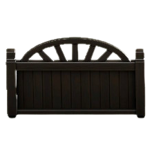 ウッドパーテーションのブラックの画像