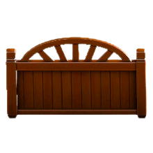 ウッドパーテーションのダークウッドの画像