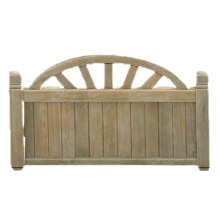 ウッドパーテーションのヴィンテージウッドの画像