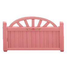 ウッドパーテーションのピンクの画像