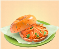 ニンジンのベーグルサンド画像