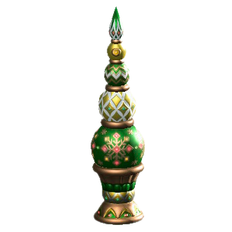 オーナメントのツリーのグリーンの画像