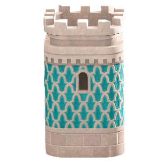 おしろのとうのブルー＆ホワイトの画像