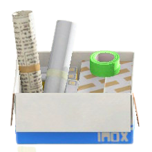 オフィスのしざいの養生テープの画像