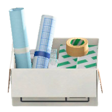 オフィスのしざいの布テープの画像