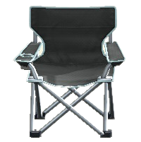 おりたたみアウトドアチェアのブラックの画像
