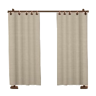 カーテンのパーテーションのブロンズの画像