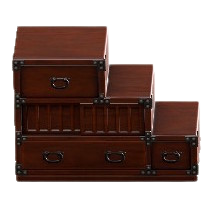 かいだんだんすのこげ茶の画像