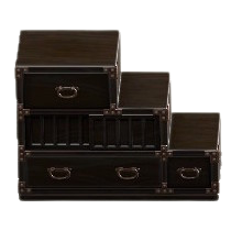 かいだんだんすの黒の画像