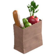 かいものぶくろのダークブラウンの画像