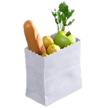 かいものぶくろのホワイトの画像