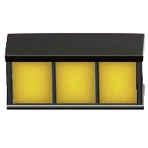 カウンターテーブルのイエロー＆ブラックの画像