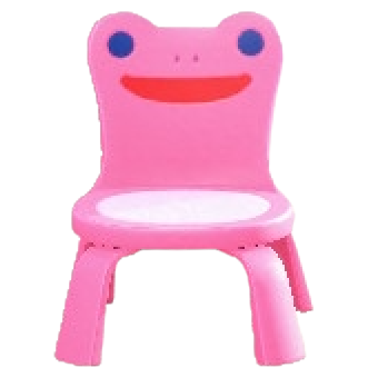 カエルのチェアのピンクの画像