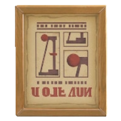 がくいりポスターのヴィンテージの画像