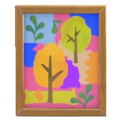 がくいりポスターの木々の画像