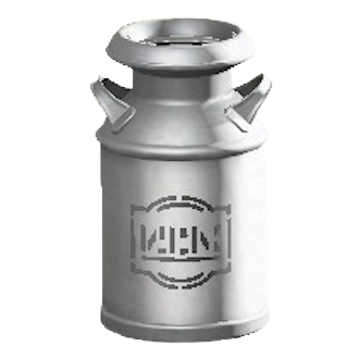 ミルクかんのブラックロゴの画像