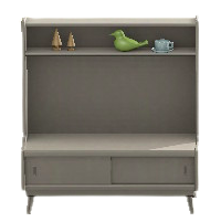 ノルディックなシェルフのグレーの画像