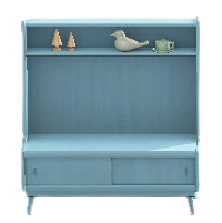 ノルディックなシェルフのブルーの画像