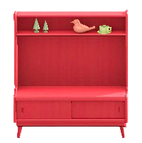 ノルディックなシェルフのレッドの画像