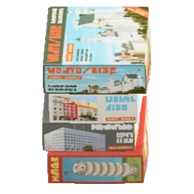 もけいセットの建築の画像