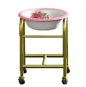 てあらいの花柄×ゴールドの画像