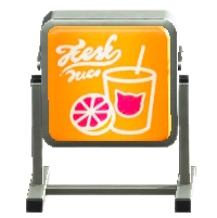 でんしょくスタンドかんばんのソフトドリンクの画像