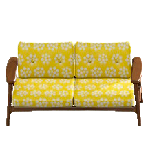 ノルディックなソファのダークウッドの画像