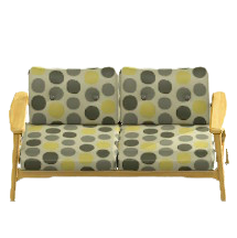 ノルディックなソファのドットの画像