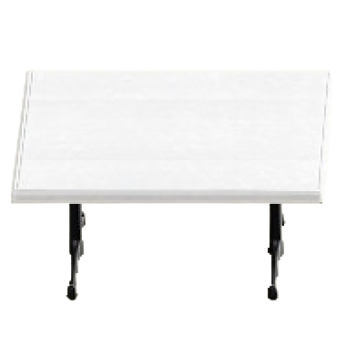 カフェテーブルLのホワイトの画像