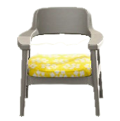 ノルディックなチェアのグレーの画像