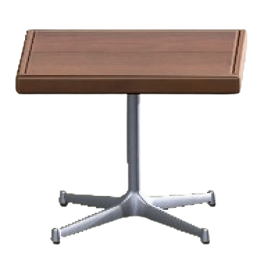 カフェテーブルSのダークブラウンの画像